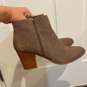 Franco Sarto Gray Heeled Booties